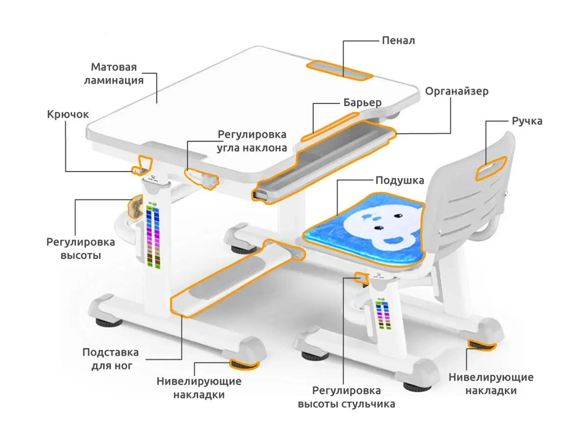 Комплект Mealux BD-08 Teddy 472212
