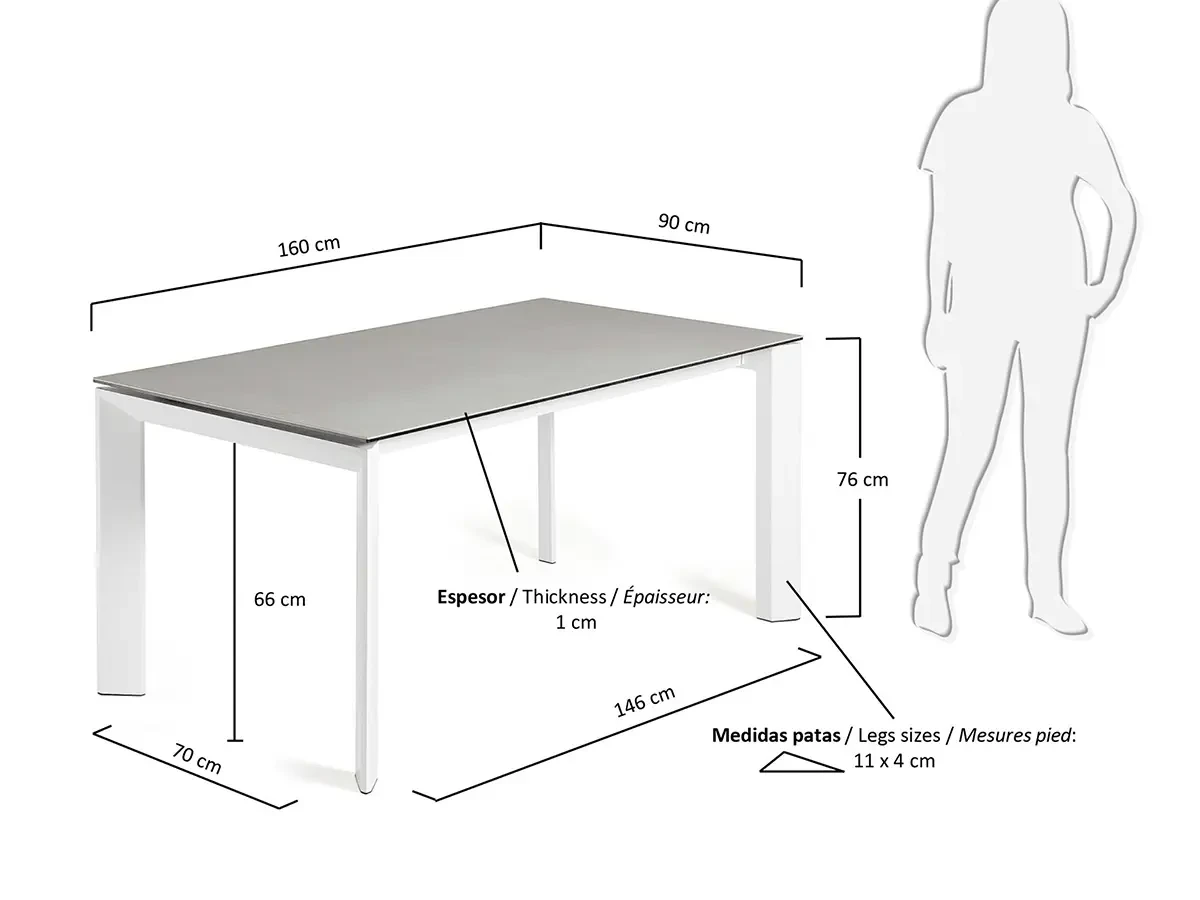 Стандартный размер столового стола