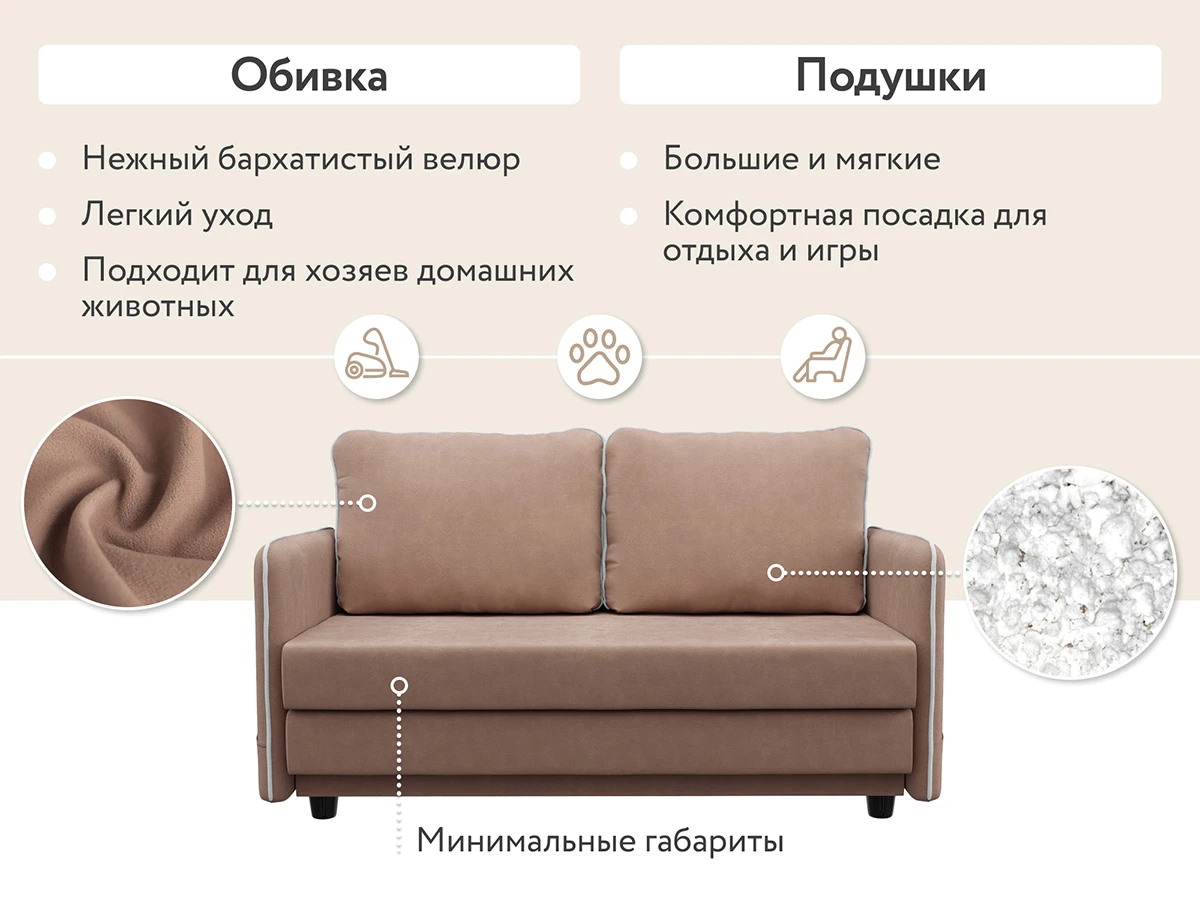 Диван Слим Kids 702982 – купить по цене 21 490 ₽ в Москве в  интернет-магазине ogogo.ru