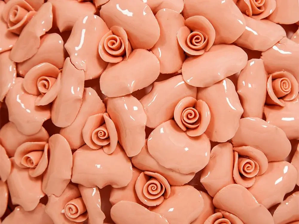 Ваза декоративная Розали розовая 700208