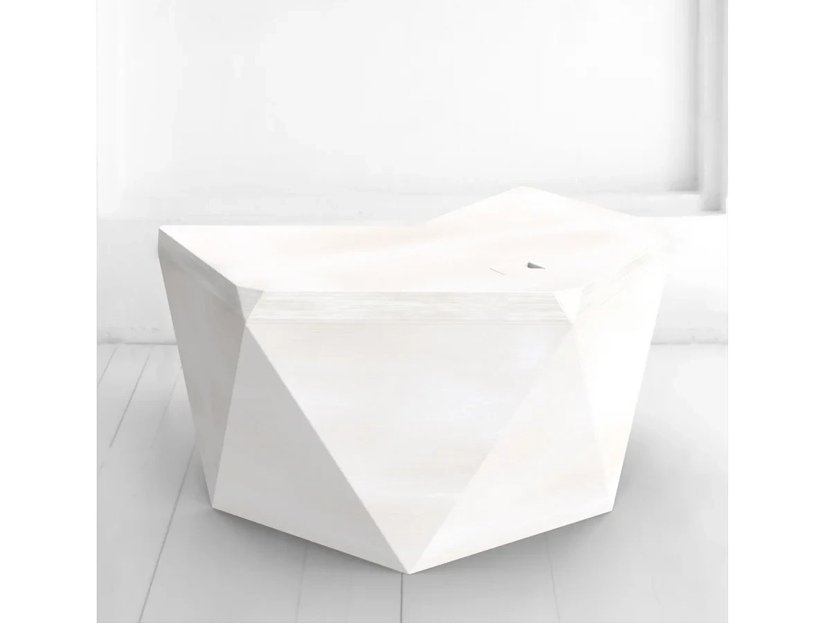 Рабочий стол Гексагон Брильянт в белом цвете 701467  - фото 1