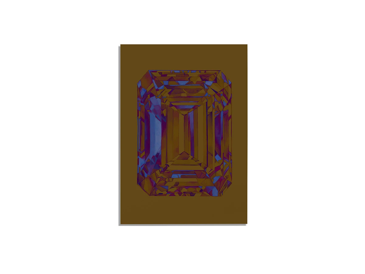 Постер PURPLE DIAMOND DIGITAL ART - 21x30 см 702378  - фото 1
