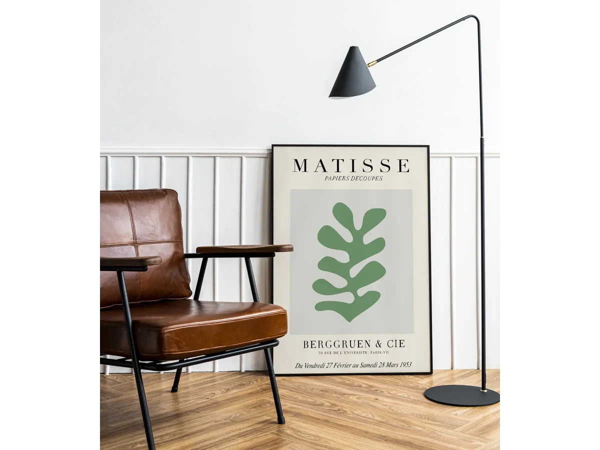 Постер MATISSE PAPIERS DECOUPES GREEN - 21x30 см 703735