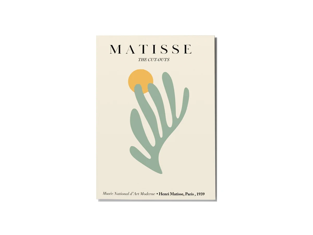 Постер MATISSE MUSEE MODERNE GREEN - 40x60 см 703872  - фото 1