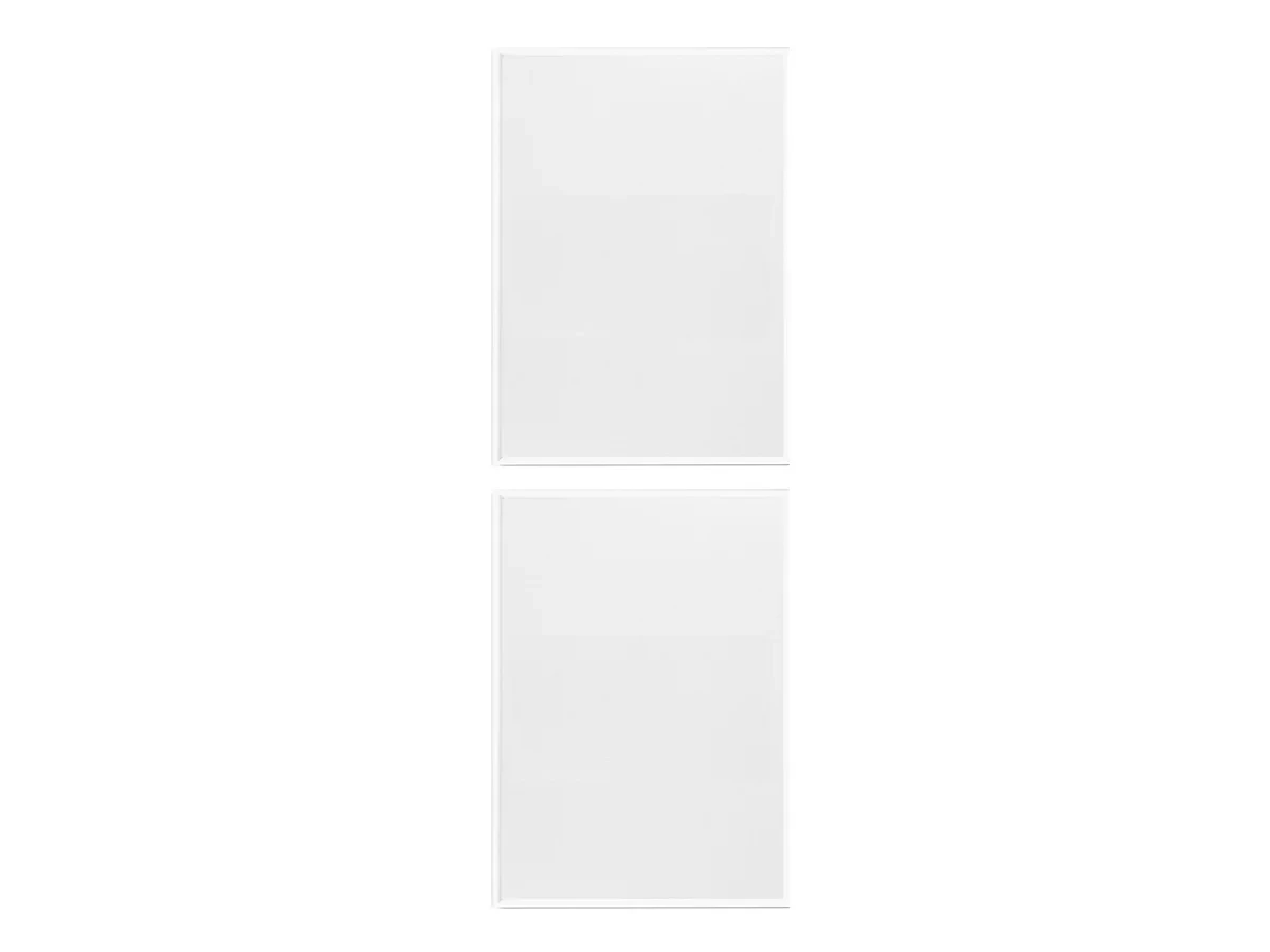 Набор белых рамок из алюминия ROUNDED 9 - 2 шт - 21x30 см 704023