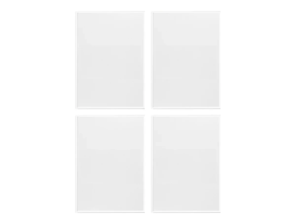 Набор белых рамок из алюминия ROUNDED 9 - 4 шт - 21x30 см 704040  - фото 1