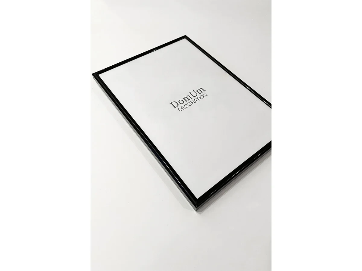 Черная рамка из алюминия ROUNDED 9 - 50x50 см 704162  - фото 3