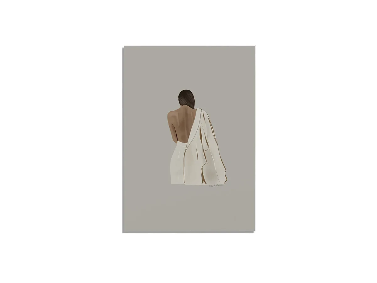Постер LADY IN WHITE - 21x30 см 704178