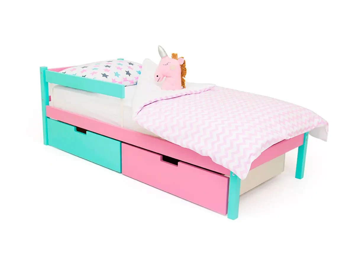 Детская кровать Svogen classic мятный-лаванда 518209  - фото 1