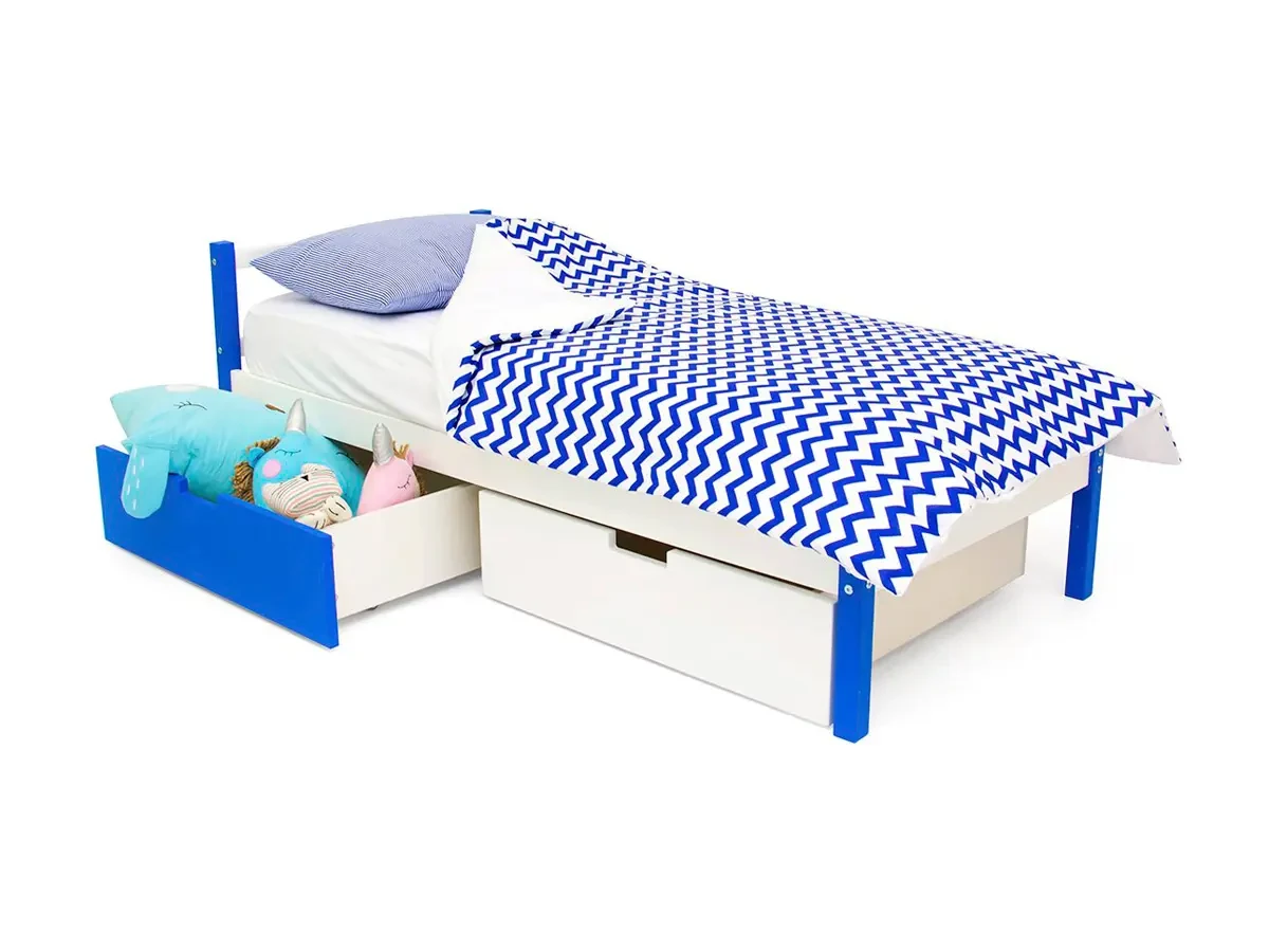 Детская кровать Svogen classic сине-белый 518214  - фото 4