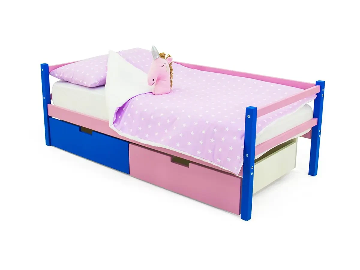 Детская кровать-тахта Svogen синий-лаванда 518284  - фото 4