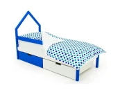 Кровать-домик мини Svogen сине-белый 518342