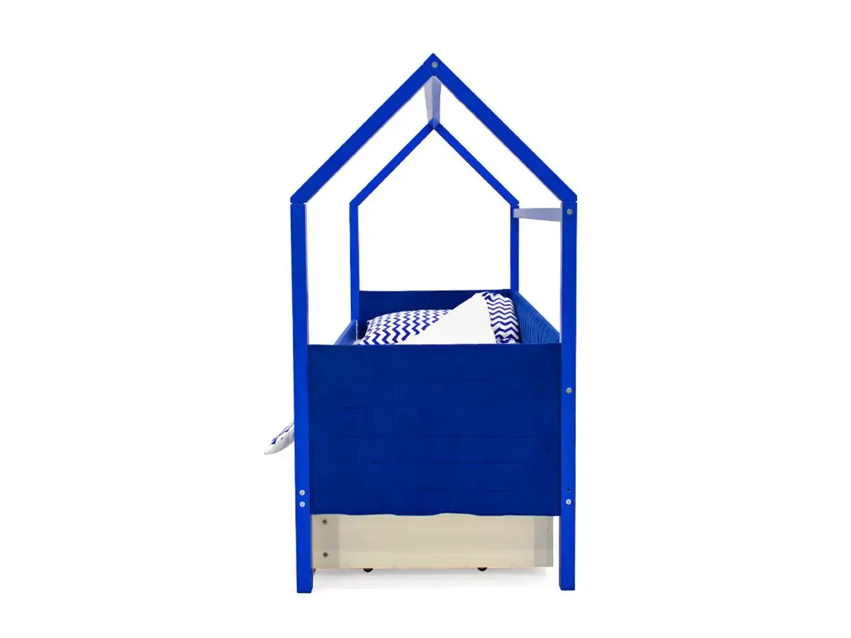 Кровать-домик мягкая Svogen синий 518311  - фото 6