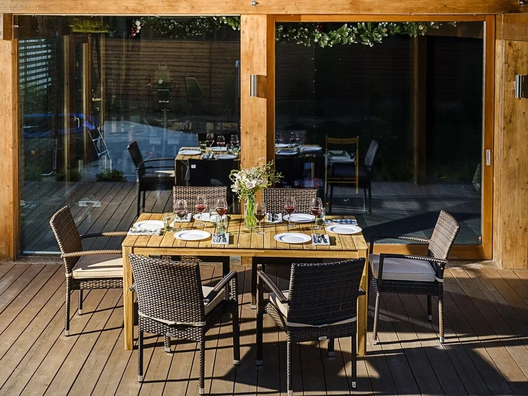 Обеденный комплект AURA 170 см на 6 персон со стульями 707004