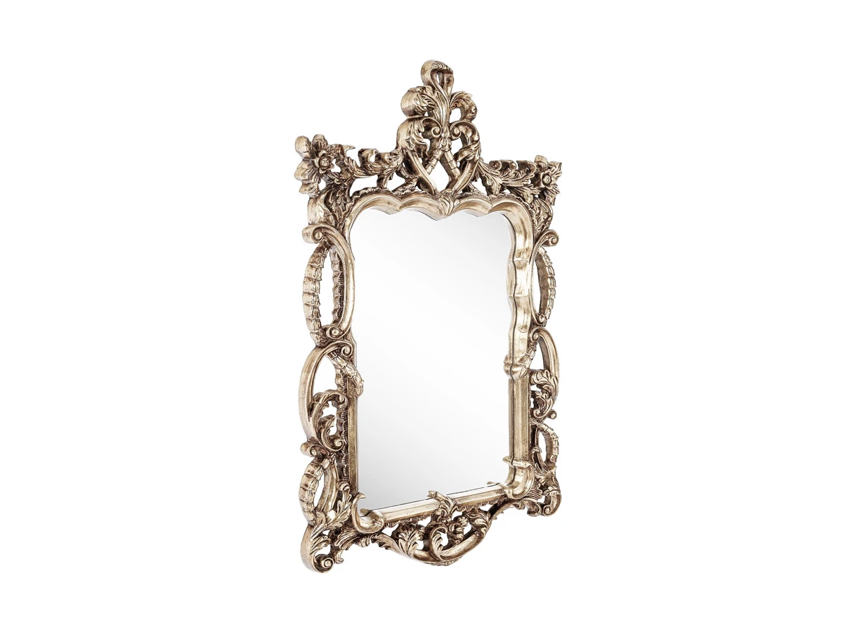 Зеркало в резной раме Floret Silver 707233