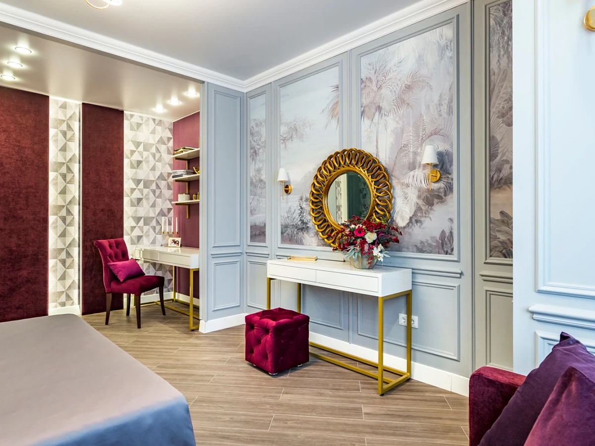 Круглое зеркало в раме Kimberly Gold 707252  - фото 3