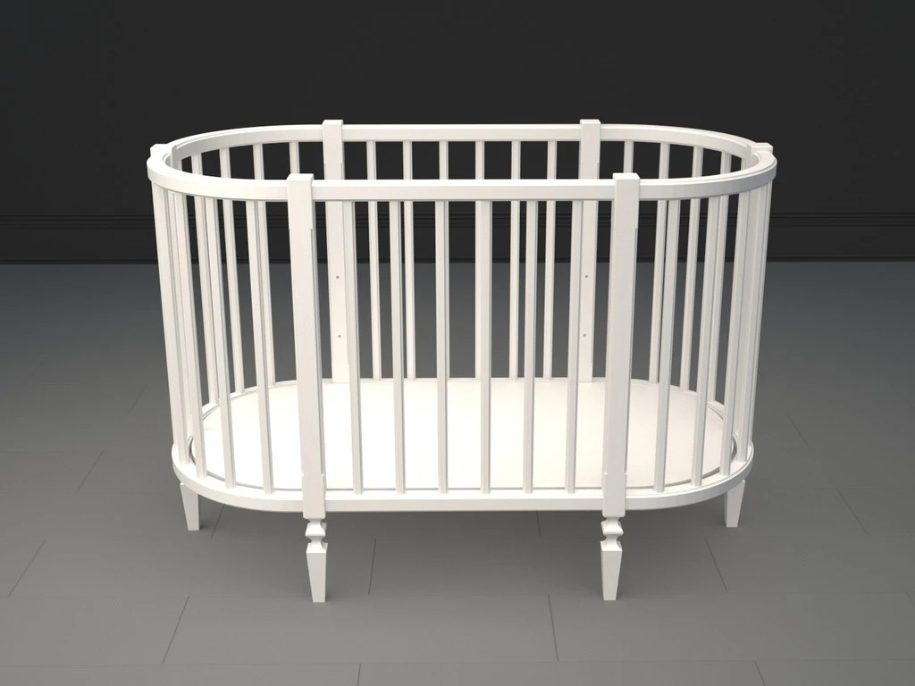 Кроватка для новорожденного Джуниор овальная 707891  - фото 3