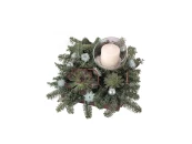 Зеленое панно-подсвечник