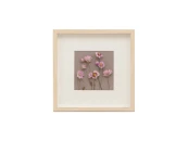 Картина с розовыми сухоцветами