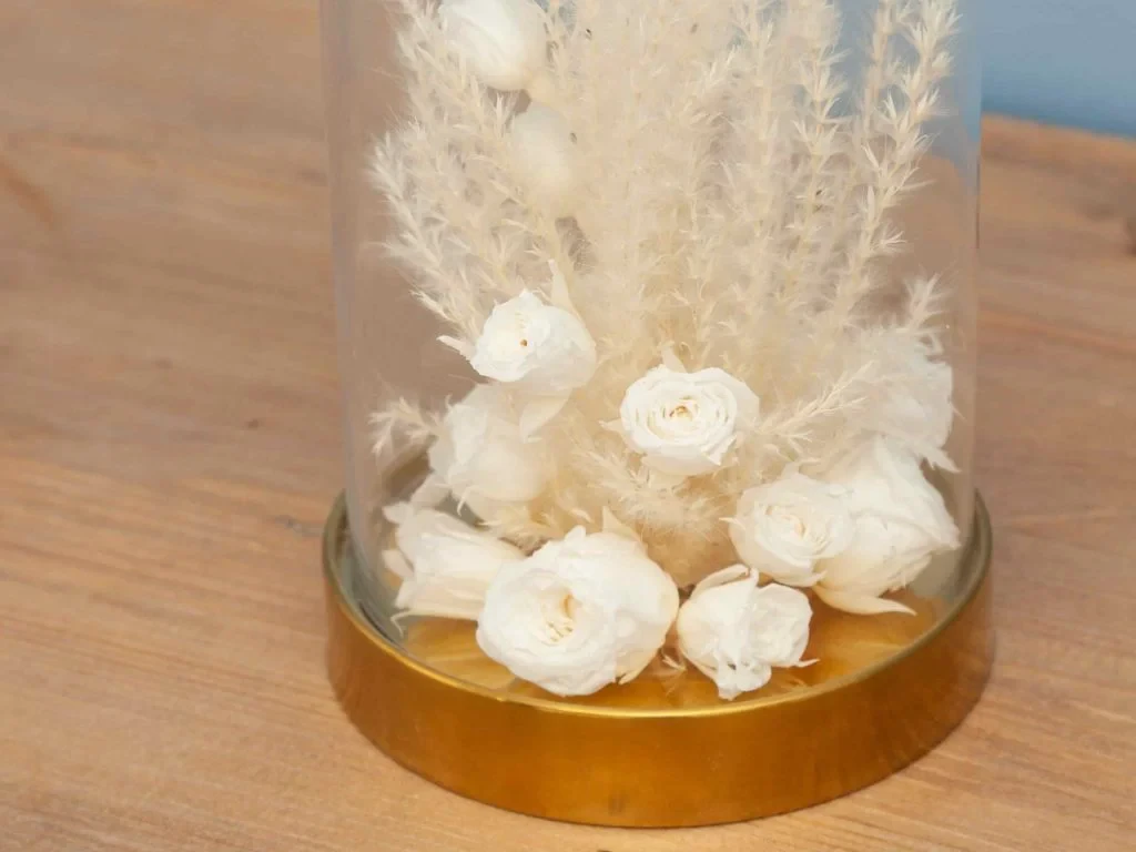 Клош с белыми розами 708455  - фото 3