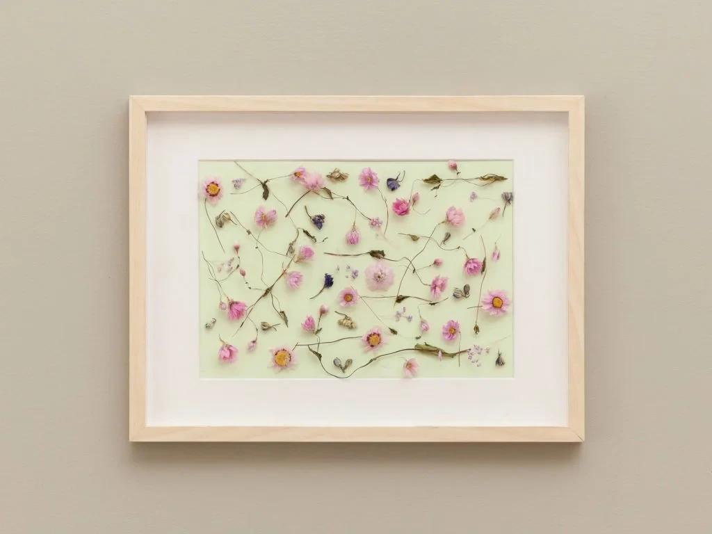 Панно-микс с розовыми сухоцветами 708679  - фото 4