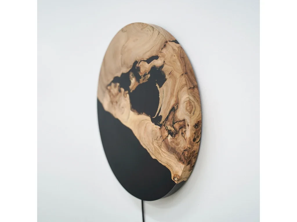 Светильник из дуба черный D390 708888  - фото 3