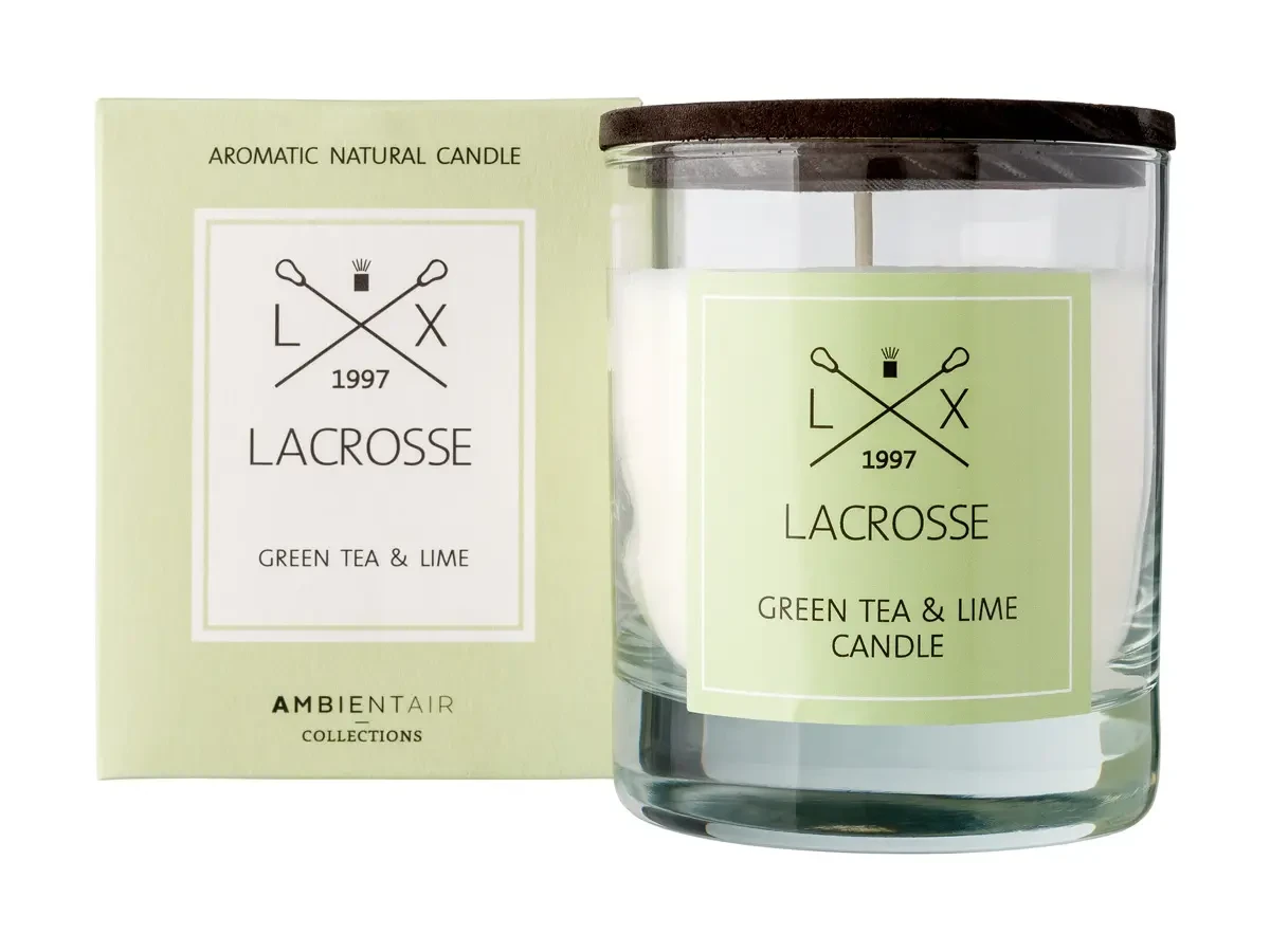 Свеча ароматическая Lacrosse Зеленый чай и лайм 565597  - фото 1