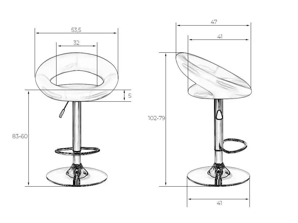 Стул барный MIRA 712291  - фото 8