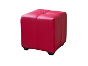 Пуф Николь Красная ЭкоКожа