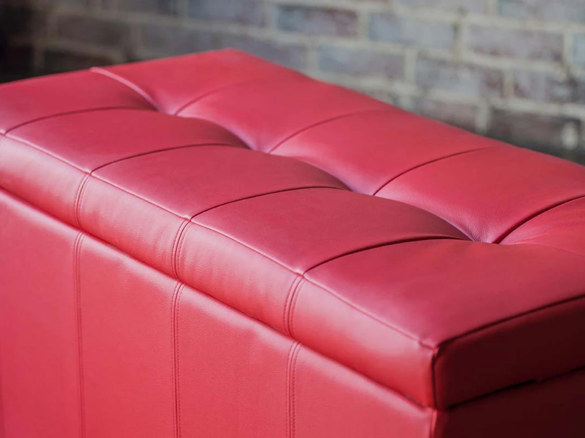 Банкетка Лонг Красная ЭкоКожа 713429  - фото 3