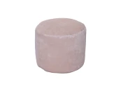 Пуфик Круг Бежевый Микровельвет