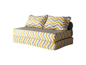 Диван PuzzleBag Скандинавия Желто-Серый XL