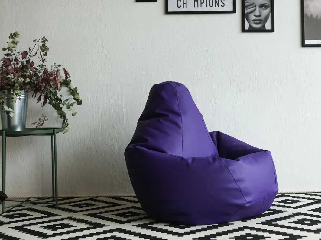 Кресло Мешок Фиолетовая ЭкоКожа 714380  - фото 2