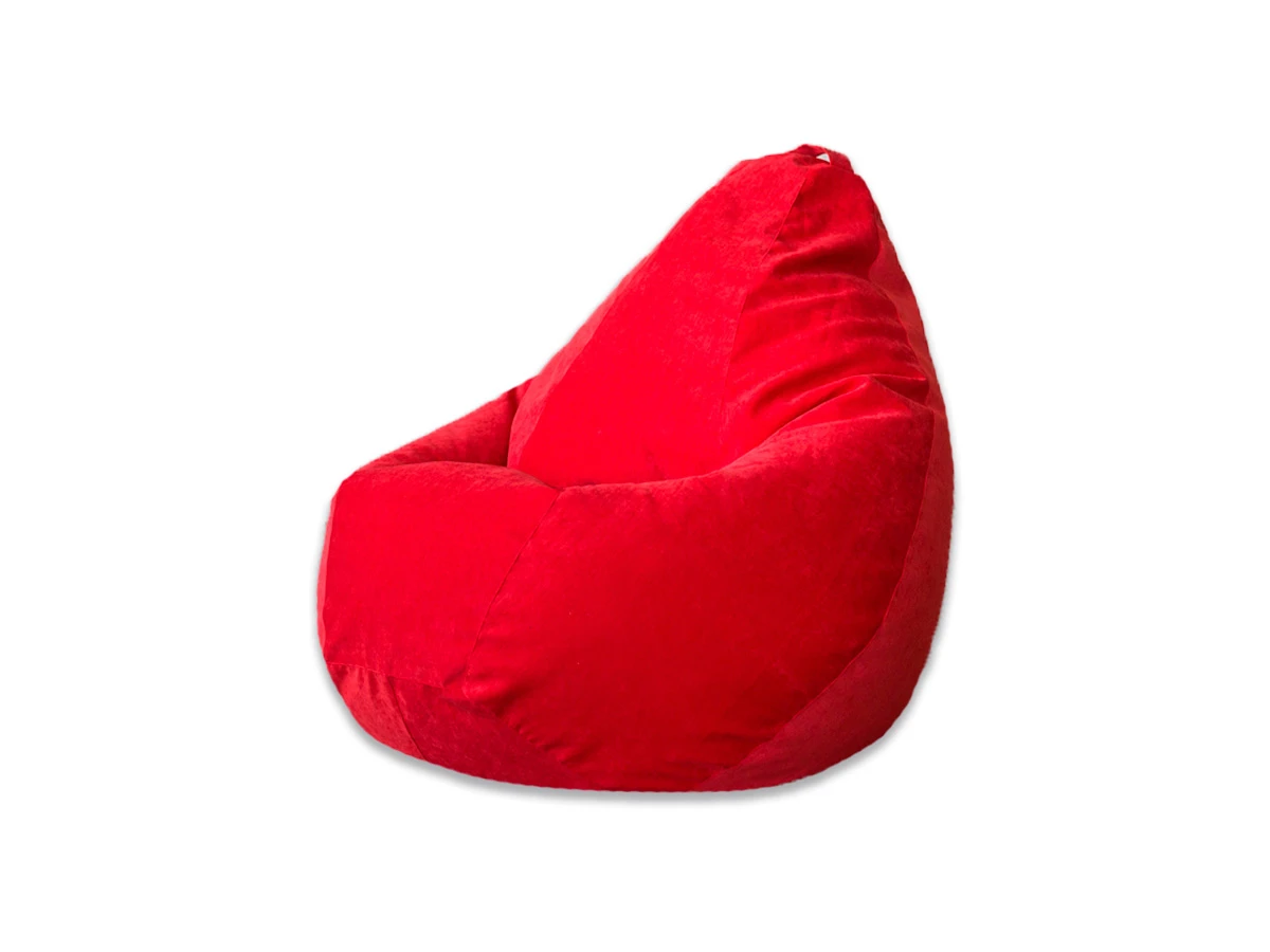 Кресло Мешок Красный Микровельвет 714476  - фото 1