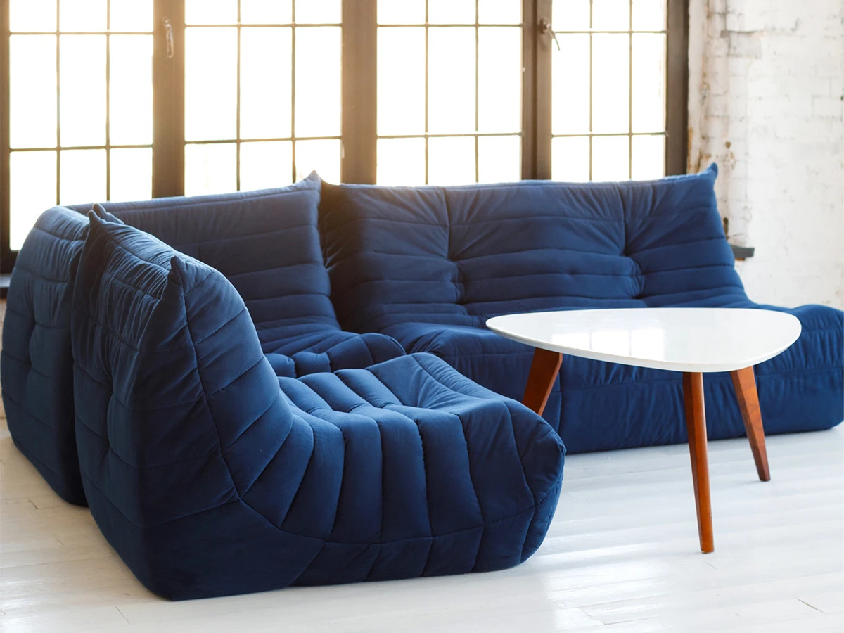 Диван Маршмеллоу Синий 2 секции 714850  - фото 4