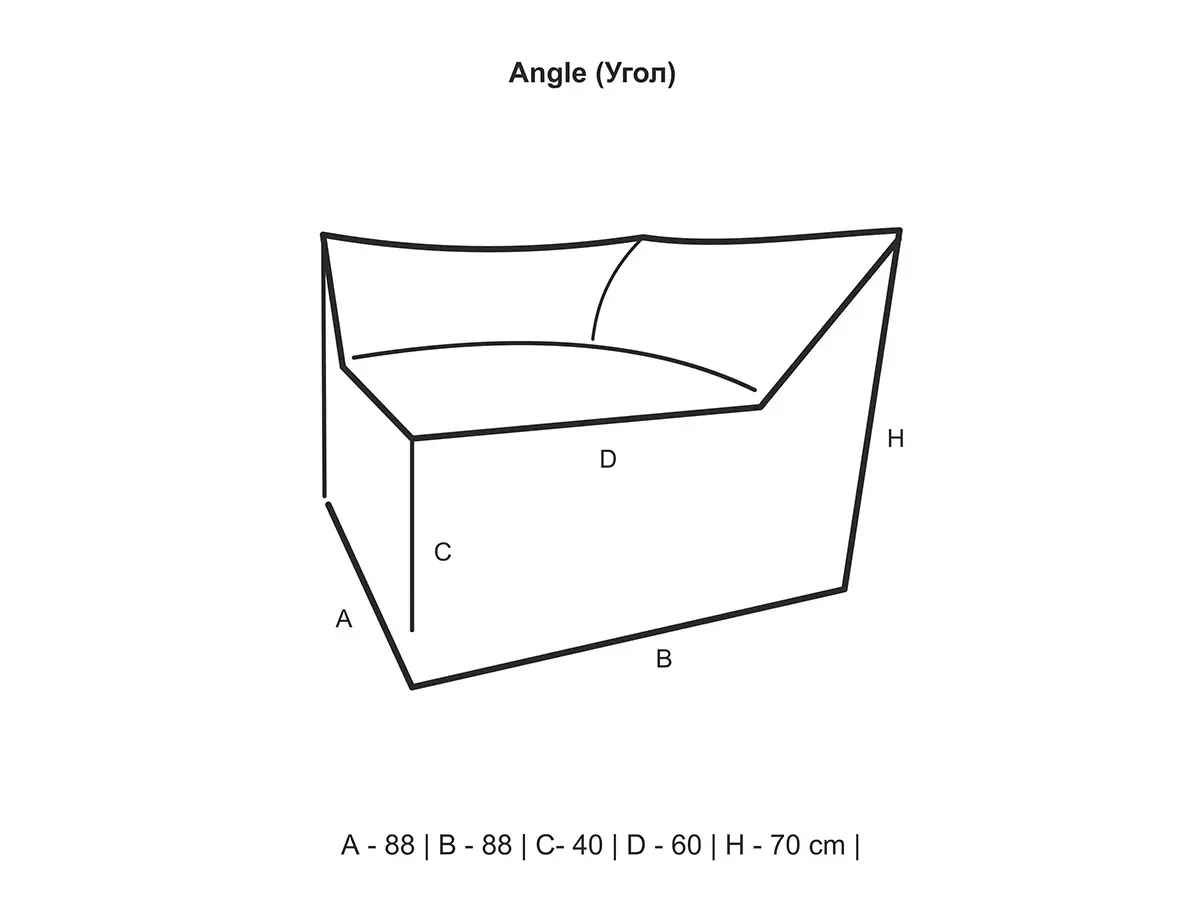 Диван Сет Angle Velur 3mod 566905  - фото 4