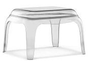 Стол-пуф прозрачный пластиковый Pasha