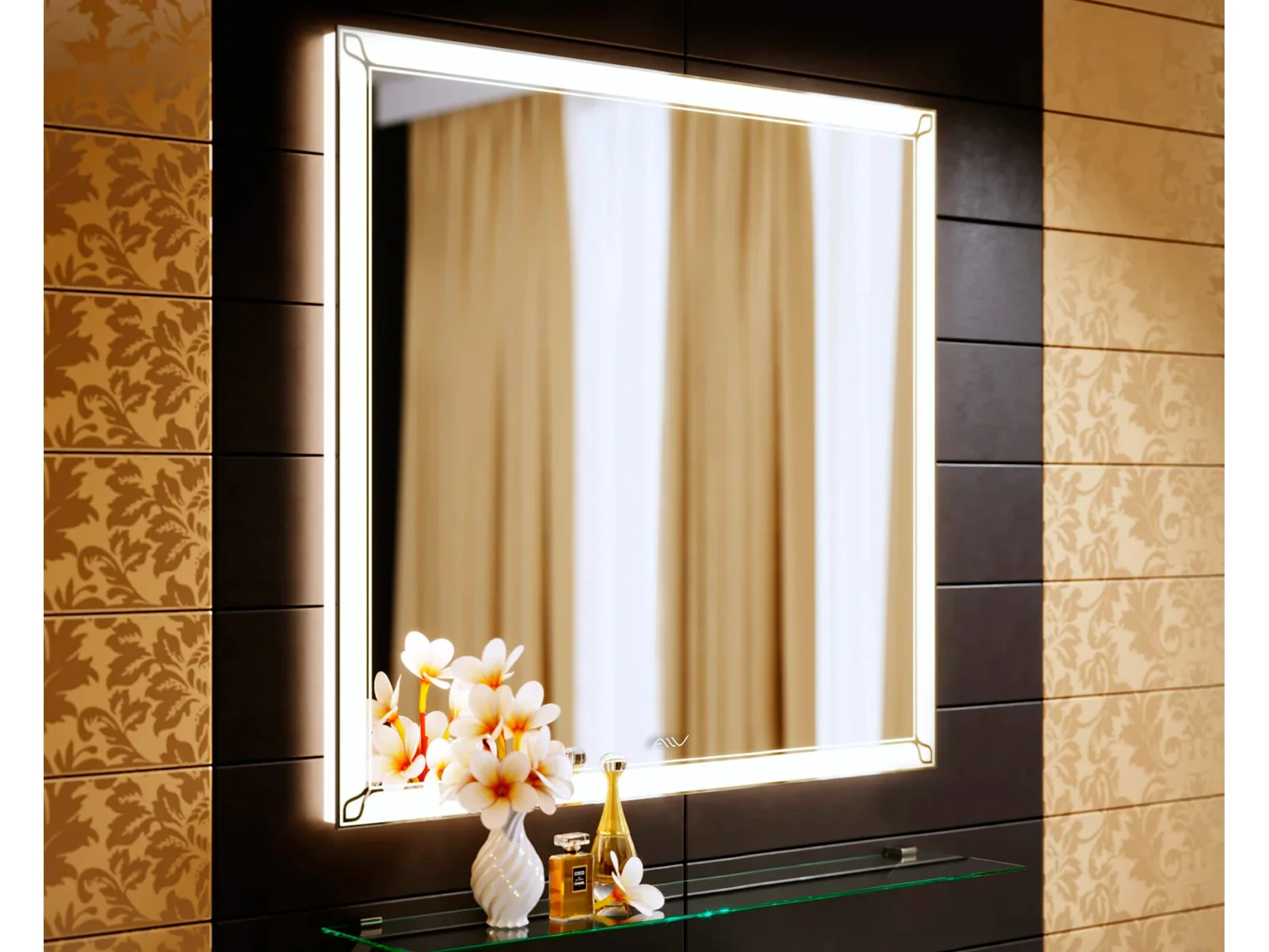 Зеркало с подсветкой Retro 80 611339  - фото 3