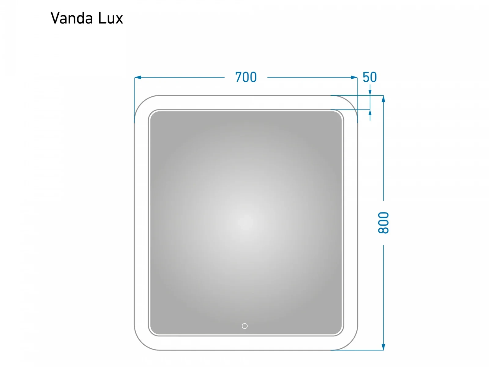Зеркало с подсветкой Vanda Lux 70 611341  - фото 5