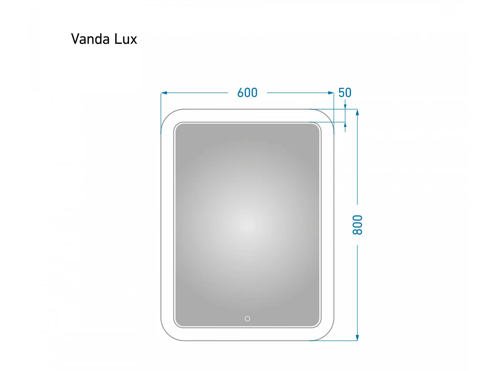 Зеркало с подсветкой Vanda Lux 60 611376  - фото 5