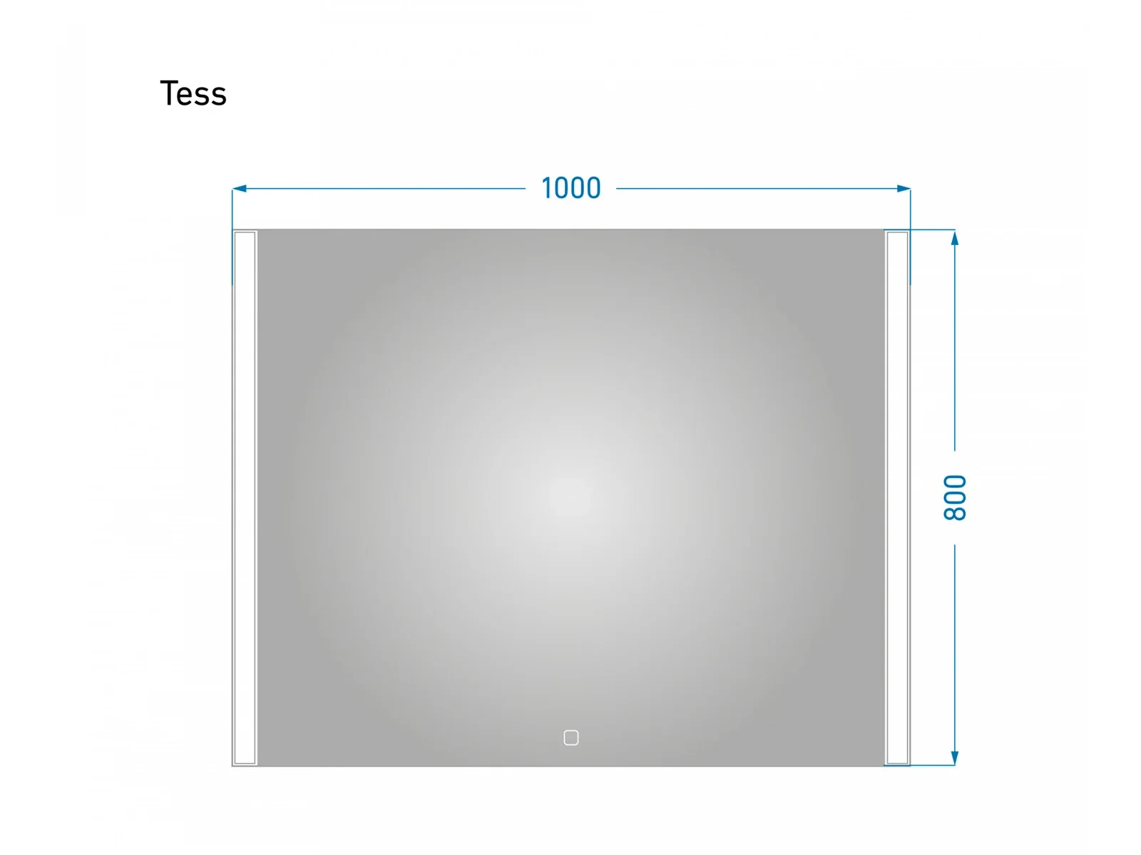 Зеркало с подсветкой Tess 100 611401  - фото 5