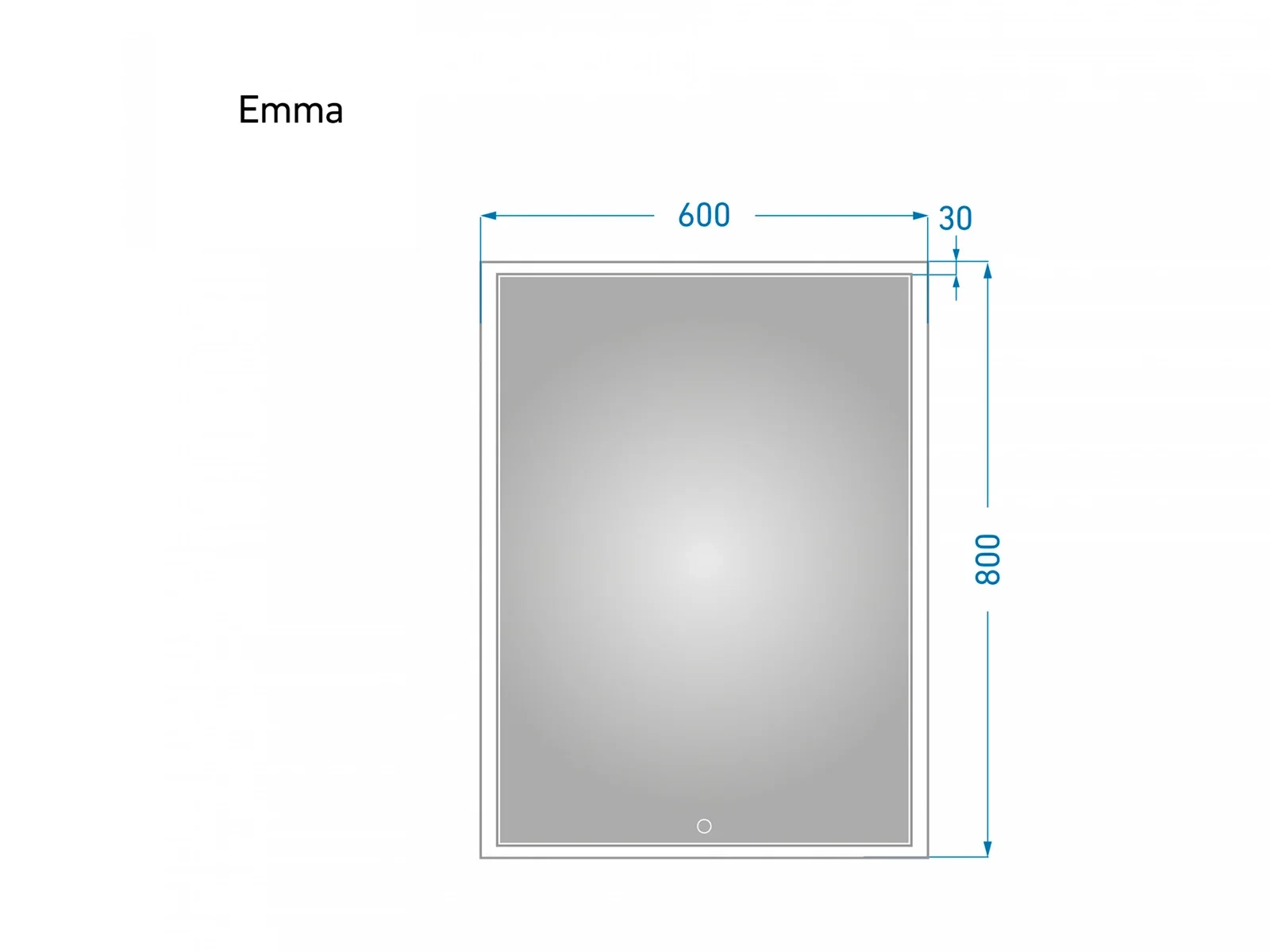 Зеркало с подсветкой Emma 60 611408  - фото 4