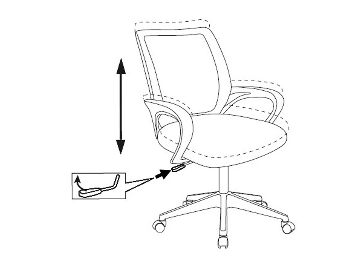 Кресло Бюрократ CH-695NLT/BLACK 725884  - фото 6
