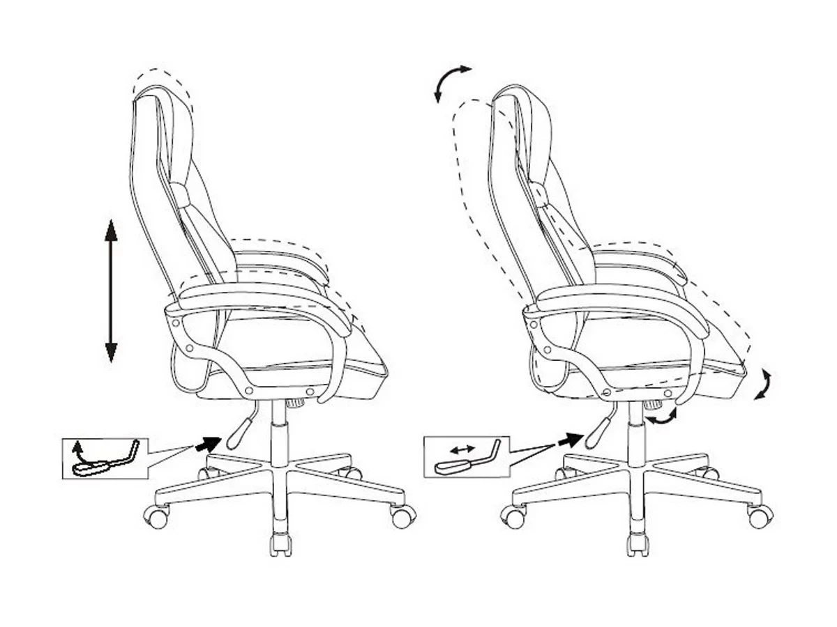 Кресло игровое Zombie DRIVER BLACK 726006  - фото 9