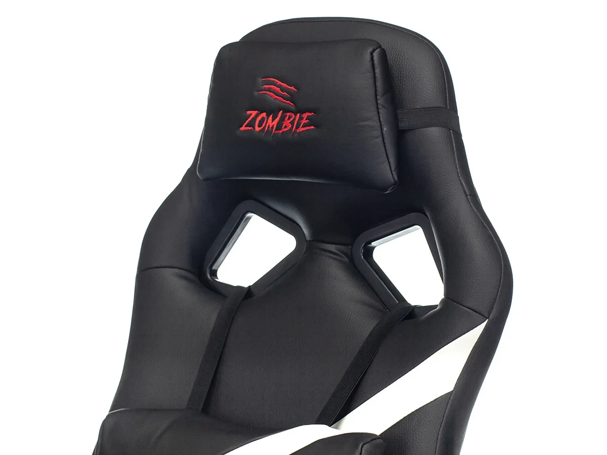 Кресло игровое Zombie DRIVER WH 726009  - фото 8