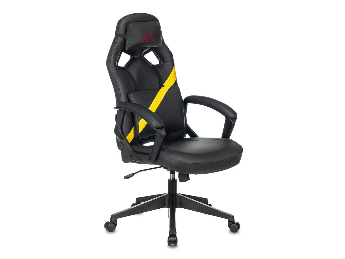 Кресло игровое Zombie DRIVER YEL 726010  - фото 1