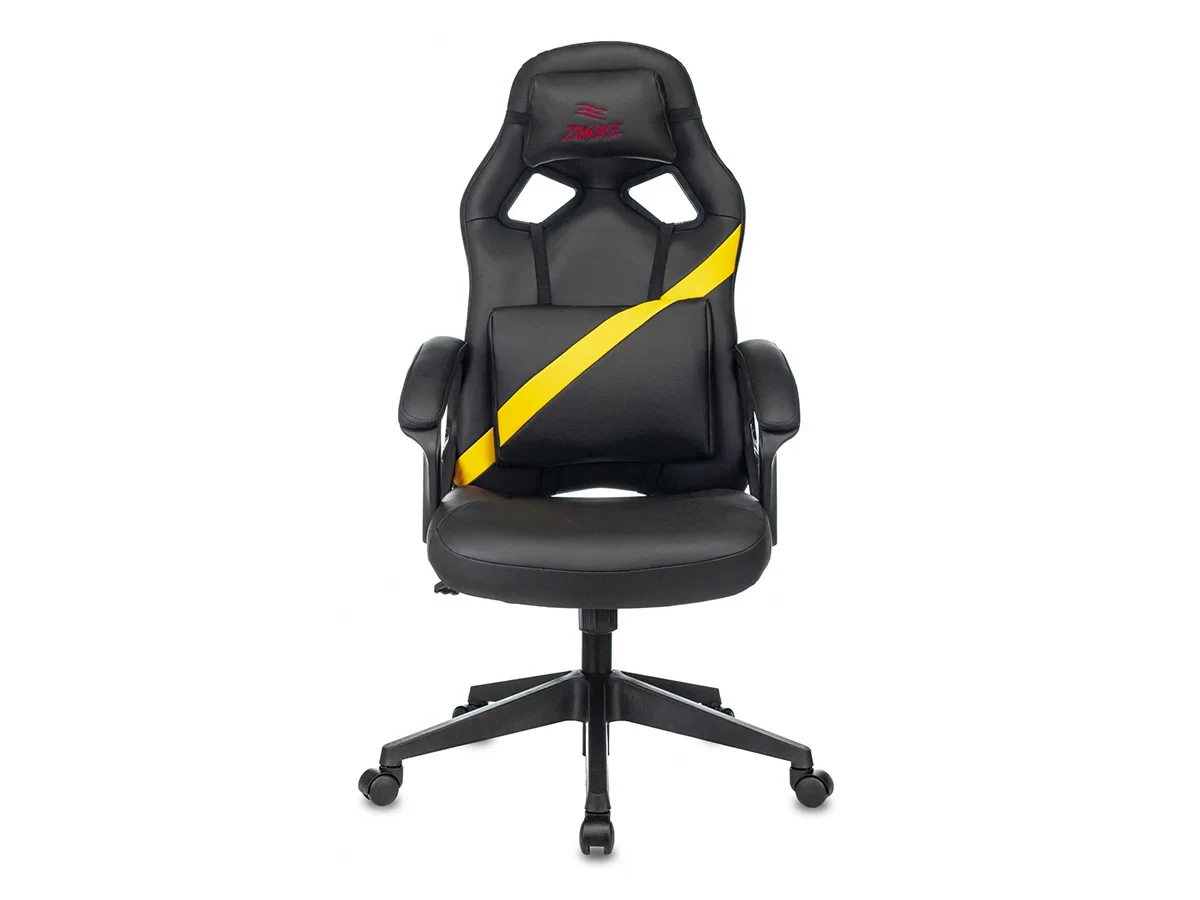 Кресло игровое Zombie DRIVER YEL 726010  - фото 2