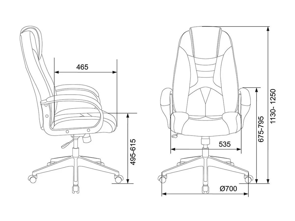 Кресло игровое Zombie VIKING-8N/BL-YELL 726105  - фото 6