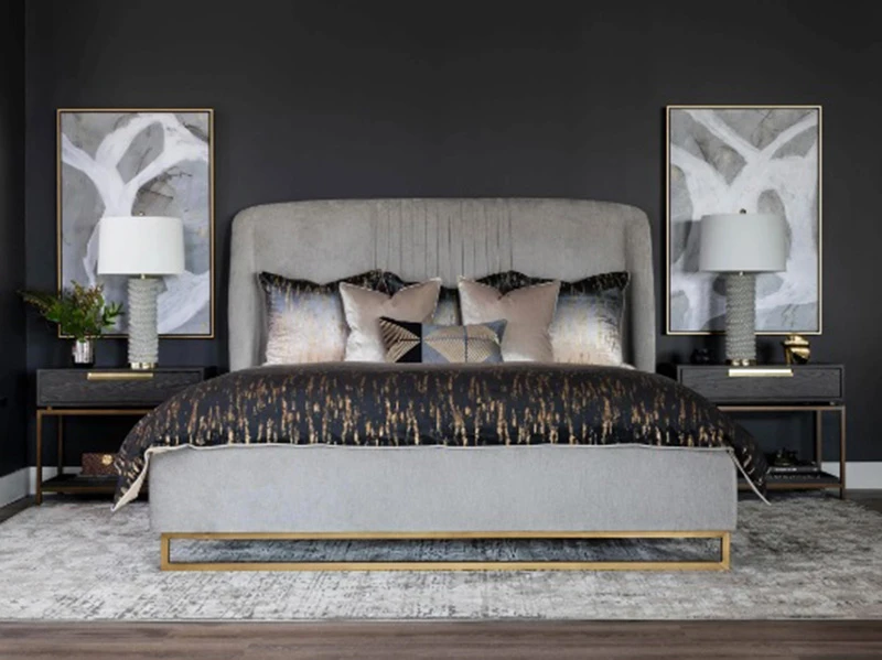 Кровать NOBLE 140x200, кат. ткани 3 733611  - фото 4