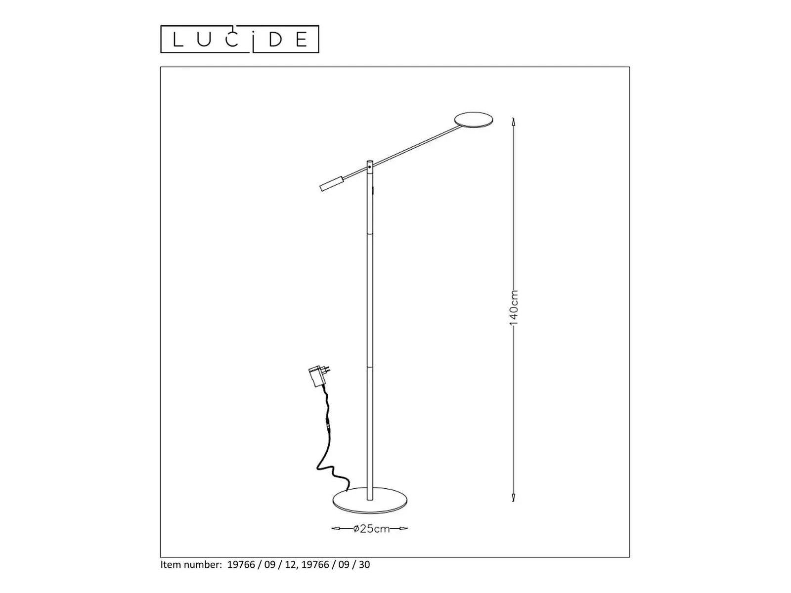 Торшер Lucide Anselmo 611973  - фото 8